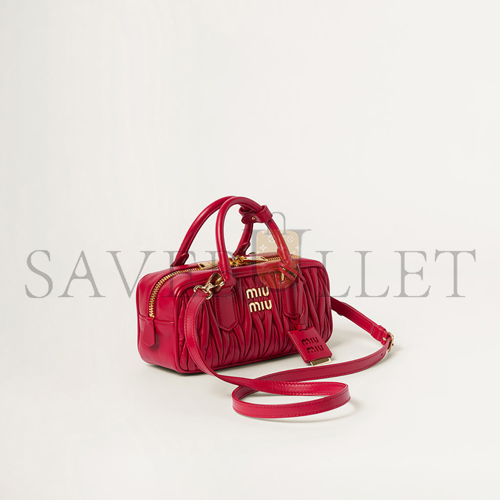 MIU MIU ARCADIE MATLASSÉ BAG IN NAPPA LEATHER 5BB142 (22*10.5*7.5cm) MIU MIU ARCADIE MATLASSÉ BAG IN NAPPA LEATHER 5BB142 (22*10.5*7.5cm)